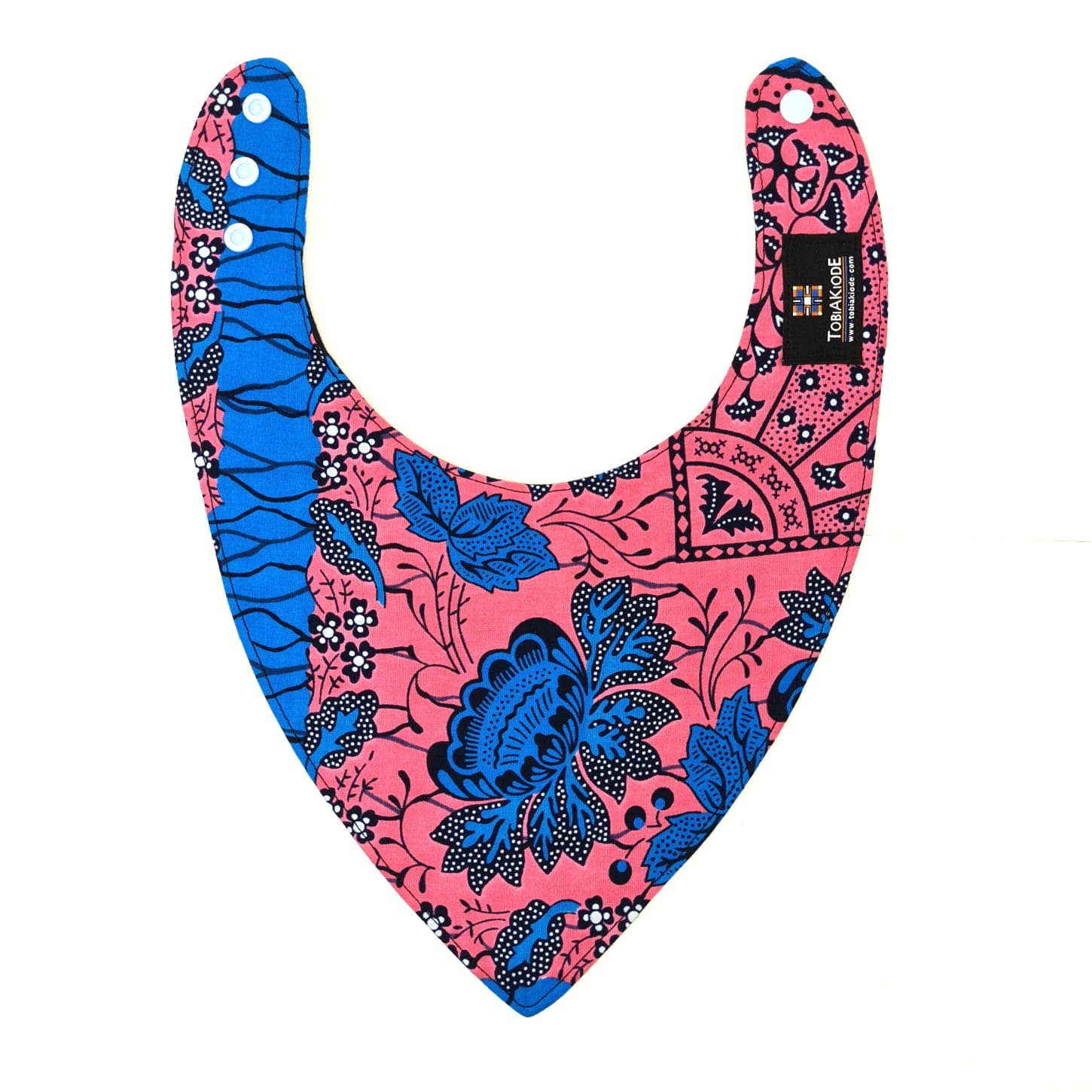 TobiAkiode – wholesale Bandanahaklapp – Rosa Blå Unik och härlig Bandana Bib4