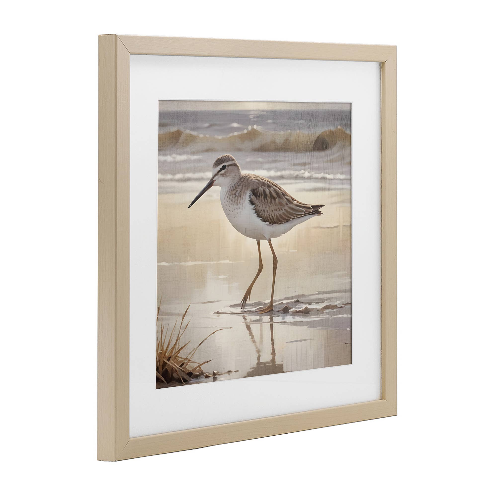 Stupell Industries - Wholesale Wall Sign - Wading Beach Sandpiper - Print Under Glass Wall Art8