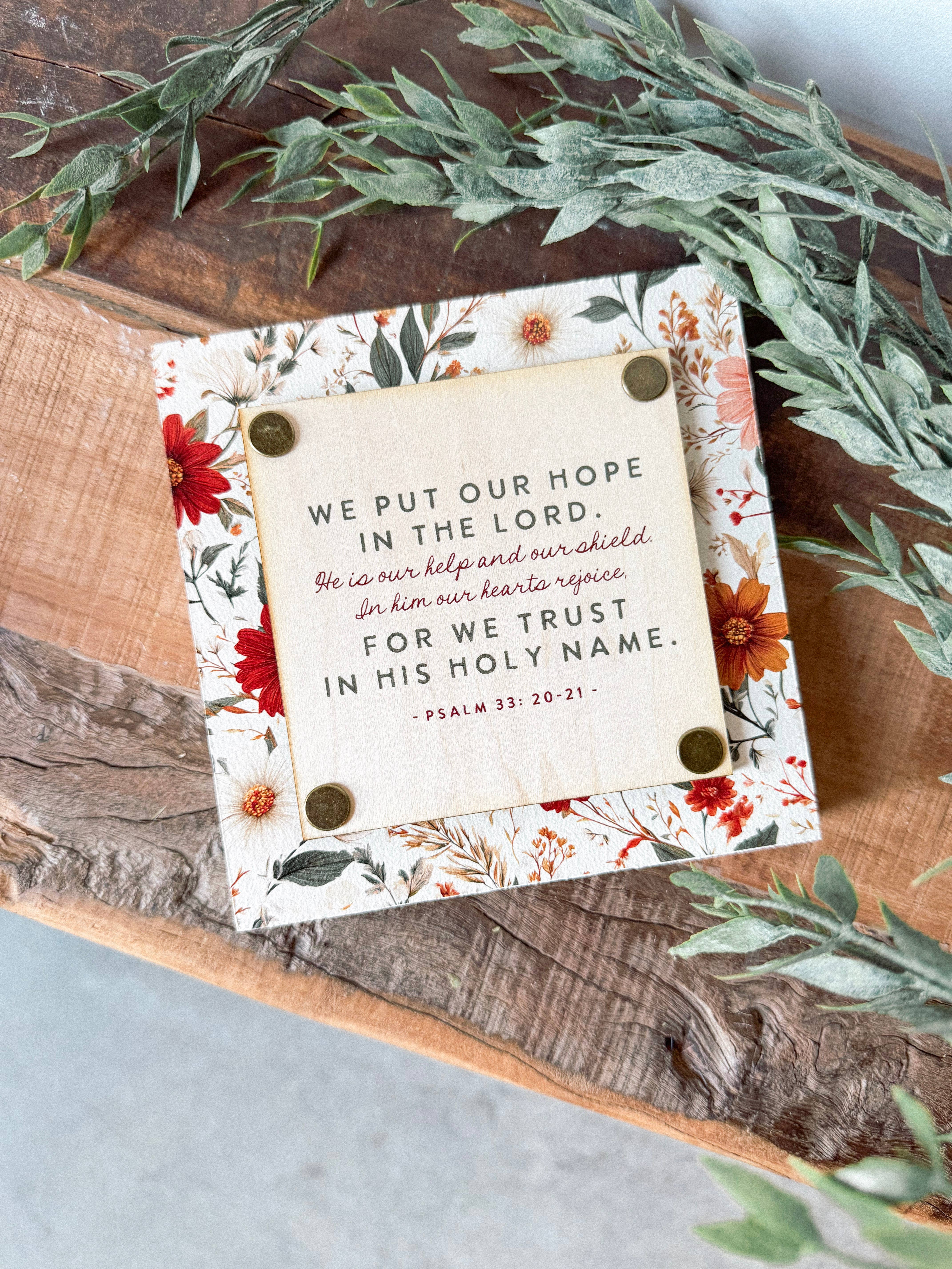 WillowBee Signs & Designs - Wholesale Sign - Bible Verse Mini Block Sign0