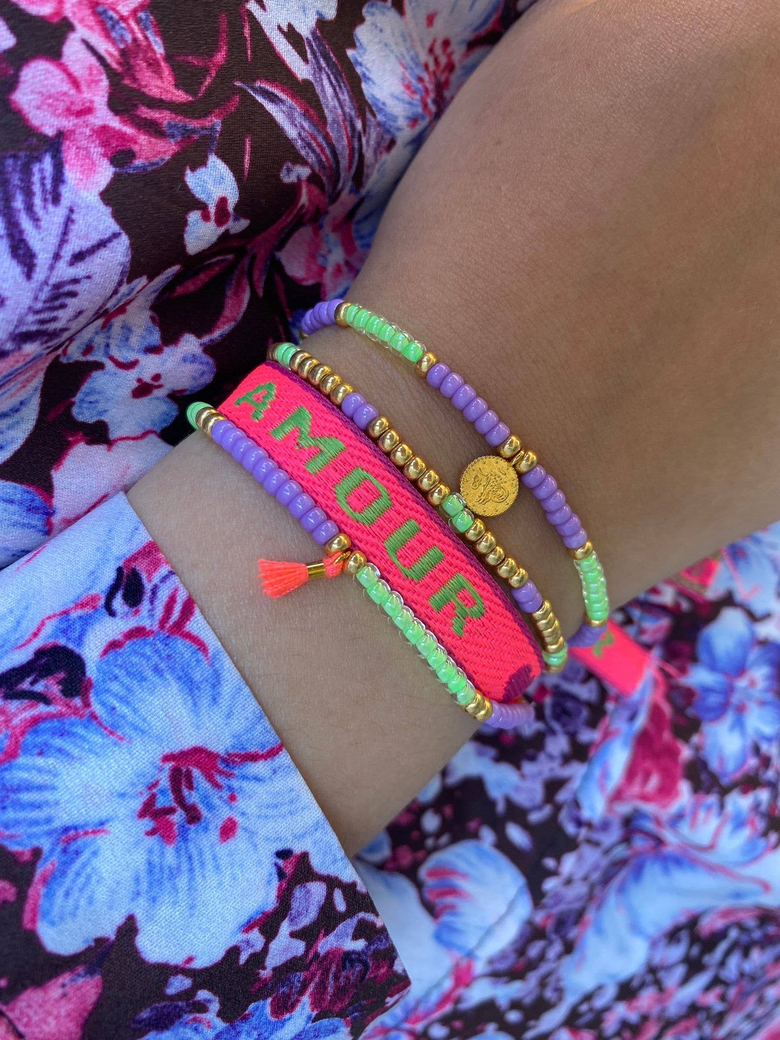 Sansira Jewelry - Wholesale Woven/Braided Bracelet - Text ribbon bracelet3