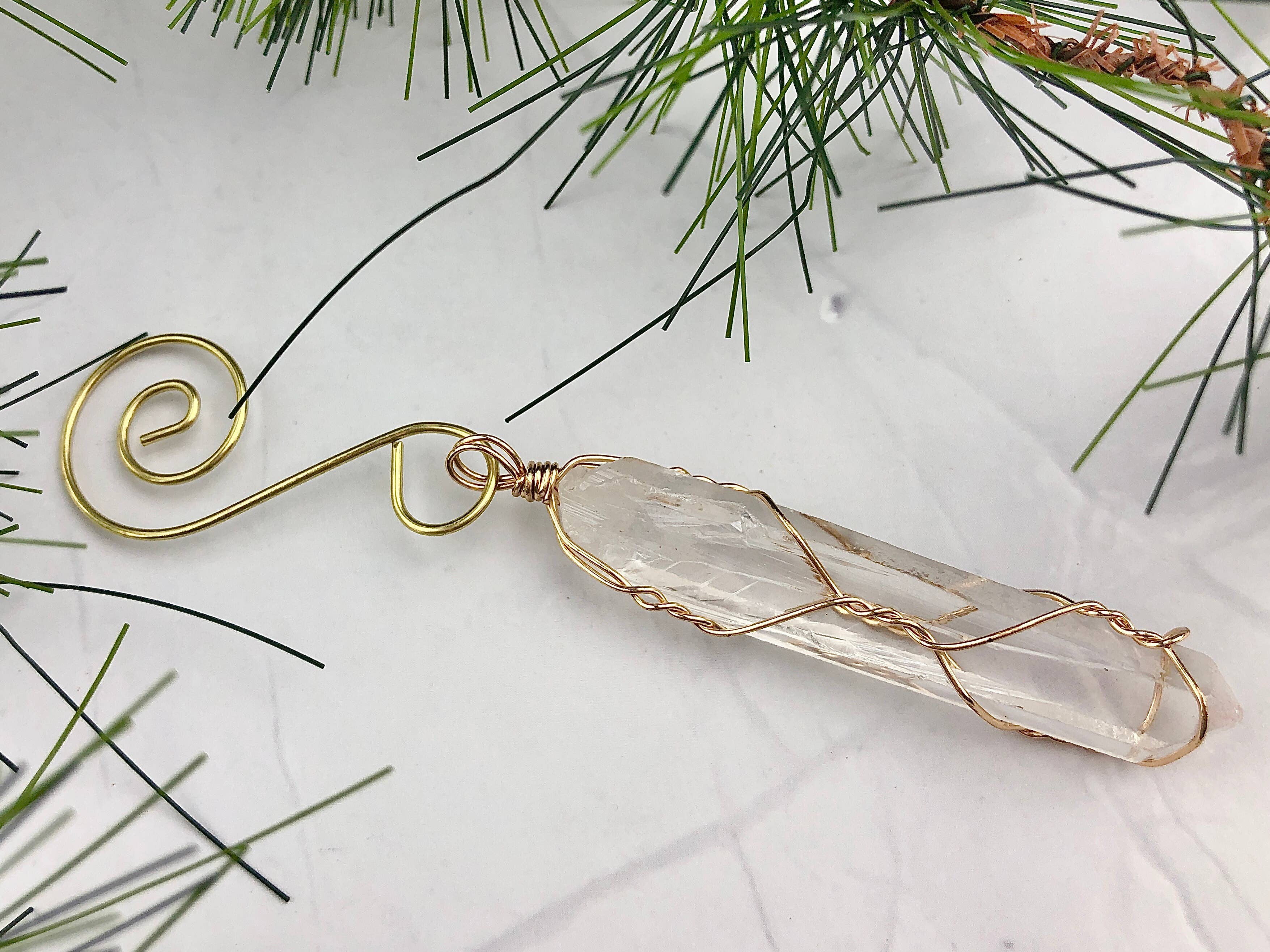 WonderLight Jewelry – Conjunto de ornamentos por atacado – Conjunto de Ornamento de Cristal 1pcs/4pcs - Quartzo Transparente/Clarity5