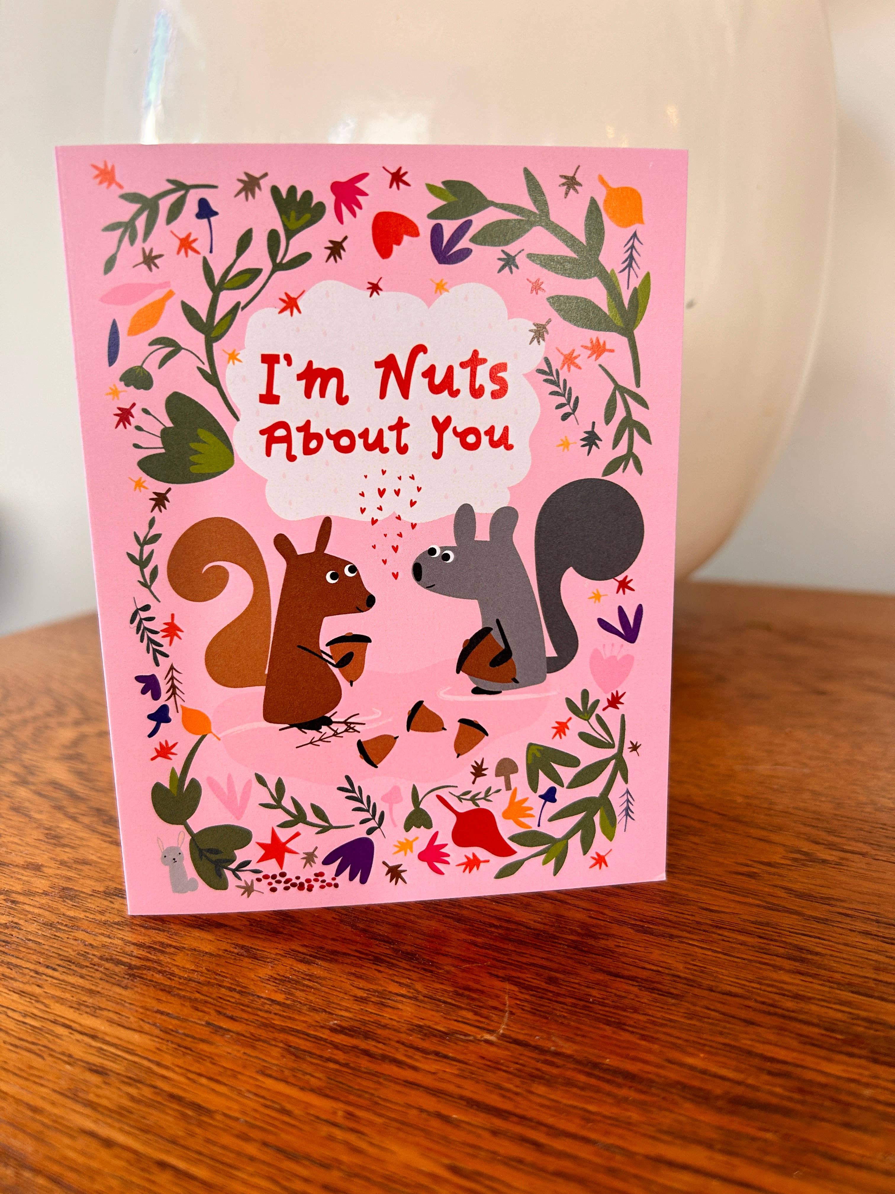 Happy Just Happy - Venta al por mayor Tarjetas de amor - Tarjeta de San Valentín "Estoy loco por ti" – Lindas ardillas en1