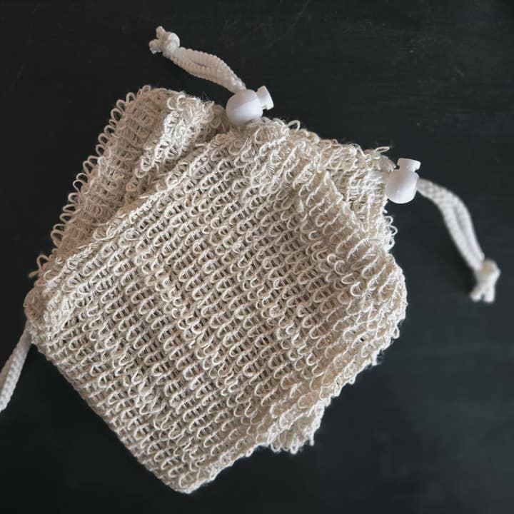 Exfoliating Natural Sisal Soap Bag for wholesale by Holistic Homestead