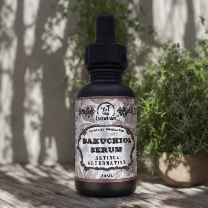 Roots And Leaves - Wholesale Facial Serum/Concentrate - Bakuchiol Serum - All Natural Retinol Alternative