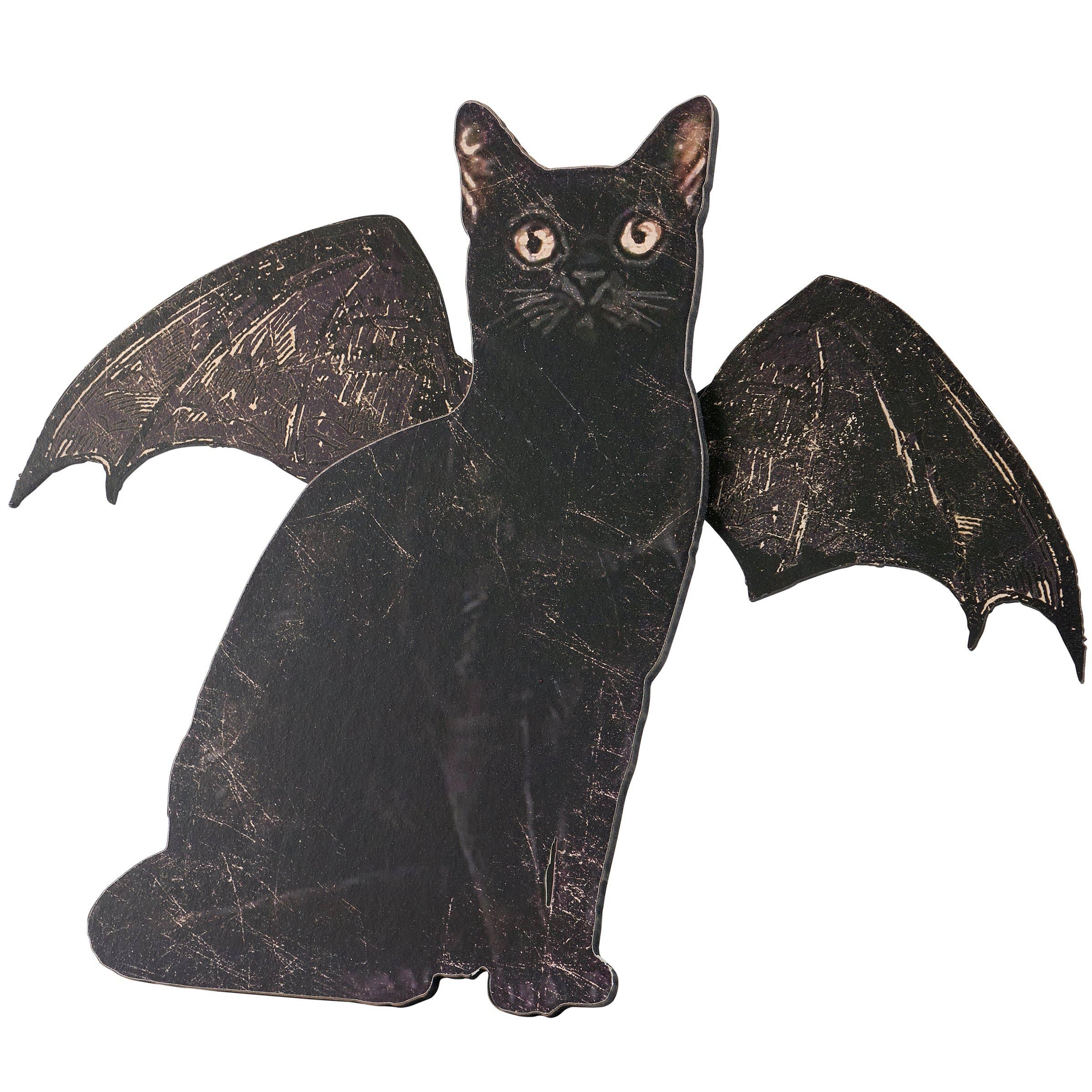 Primitives by Kathy - Wholesale Desk/Tabletop Sign - Bat Cat Stand Up0
