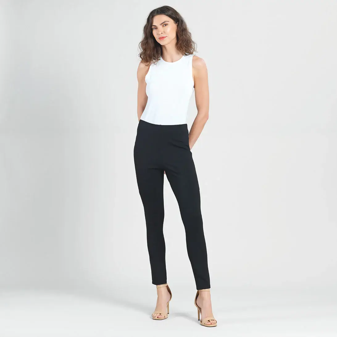 Noir PT1A - Ponte Knit - Pantalon Slim Rider en vente sur Faire1