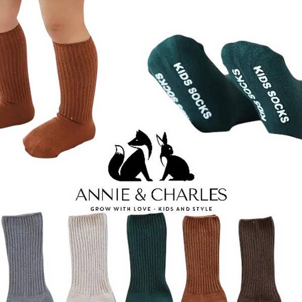 Calze Annie & Charles® per neonati e bambini con suola antiscivolo per la vendita all'ingrosso da parte di Annie & Charles