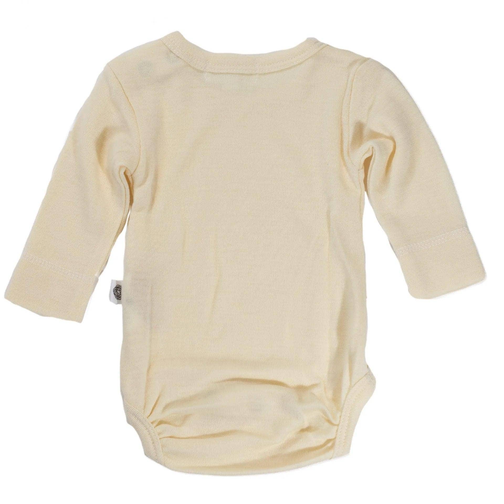 Lille Barn – wholesale Overall - Baby – Långärmad romper i merinoull – naturlig1