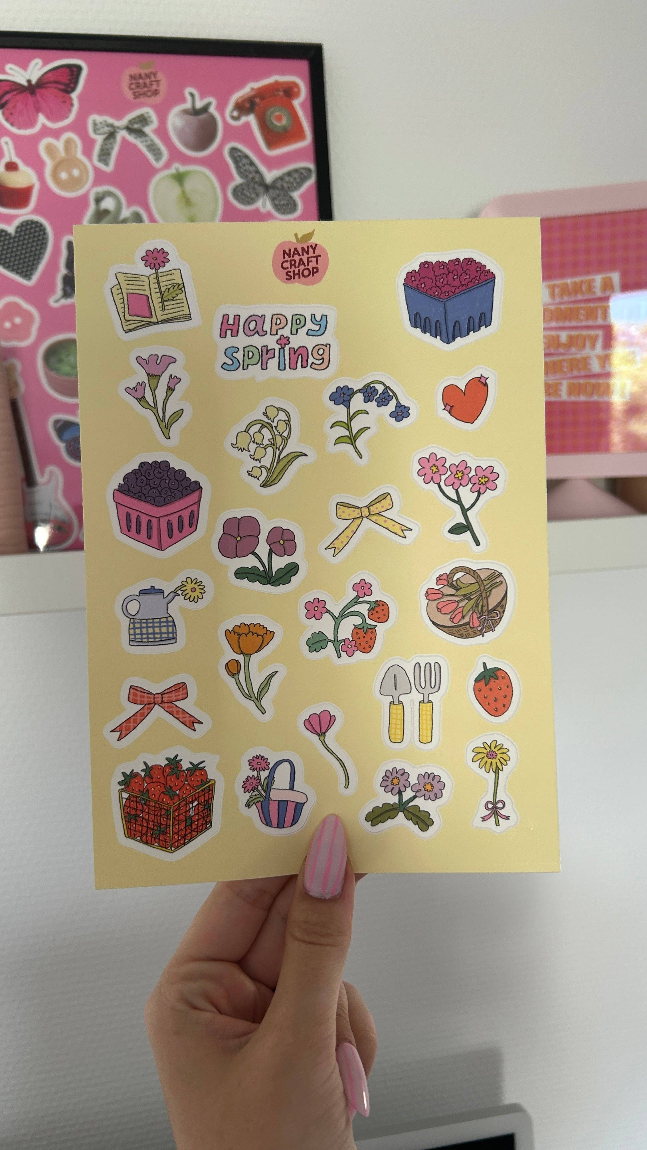 Nany Craft Shop - Wholesale Sticker - AVRIL A5 sticker sheet1