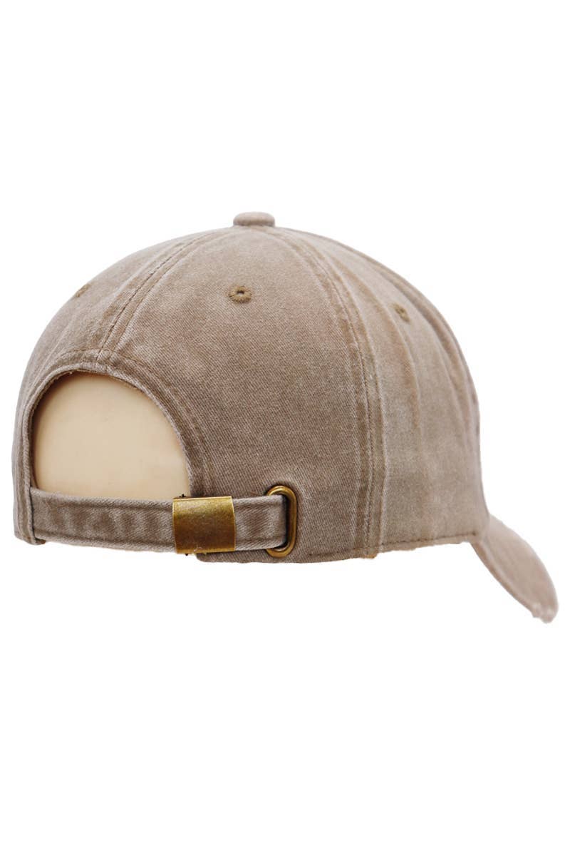 Cap Zone - Wholesale Baseball Cap - Unisex - Distressed Dirty Wash Five Panel Baseball Cap9