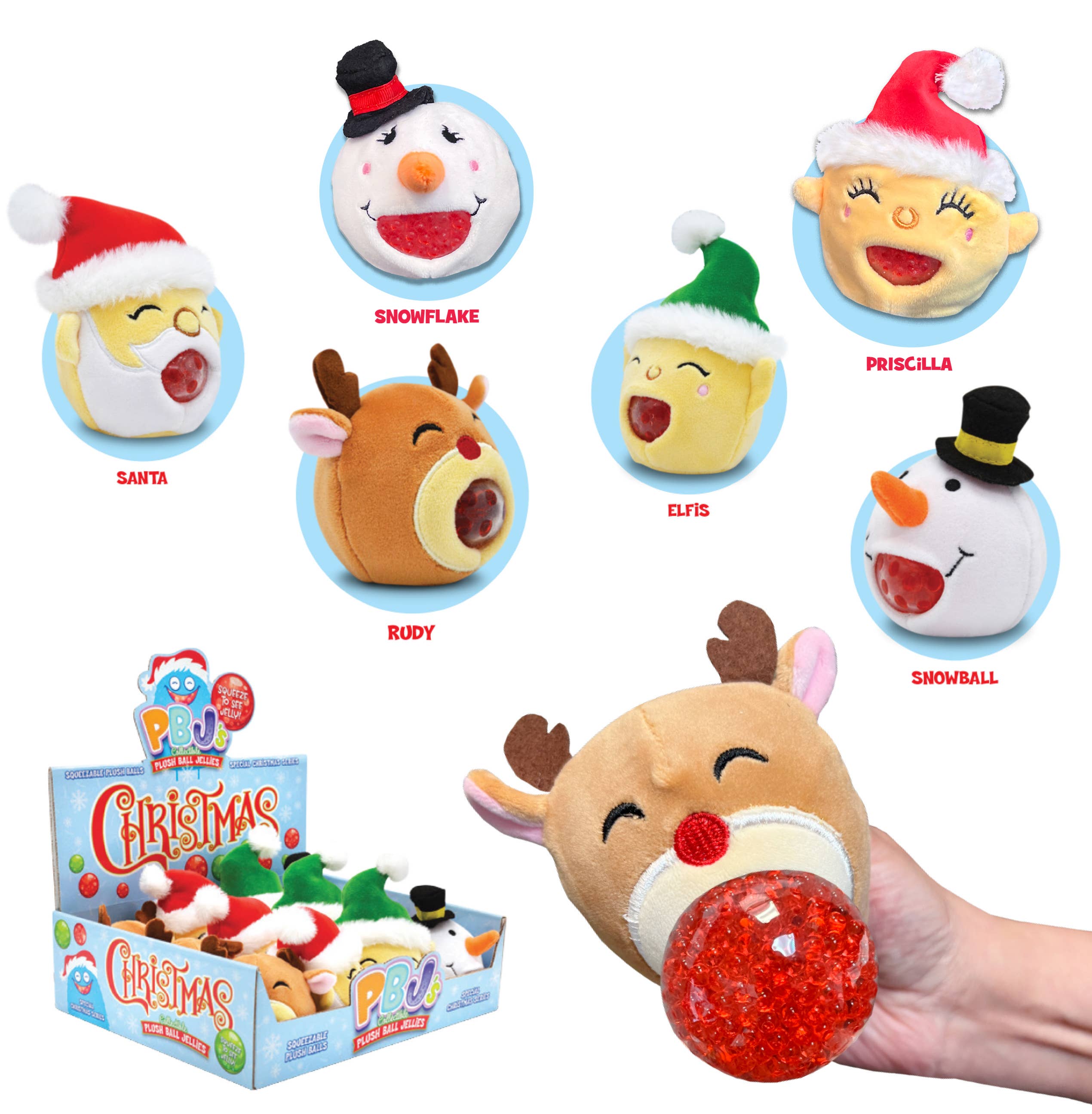 Streamline - Vendita all'ingrosso Giocattolo squishy - Bambini e neonati - Giocattolo di Peluche PBJ - Serie di Natale