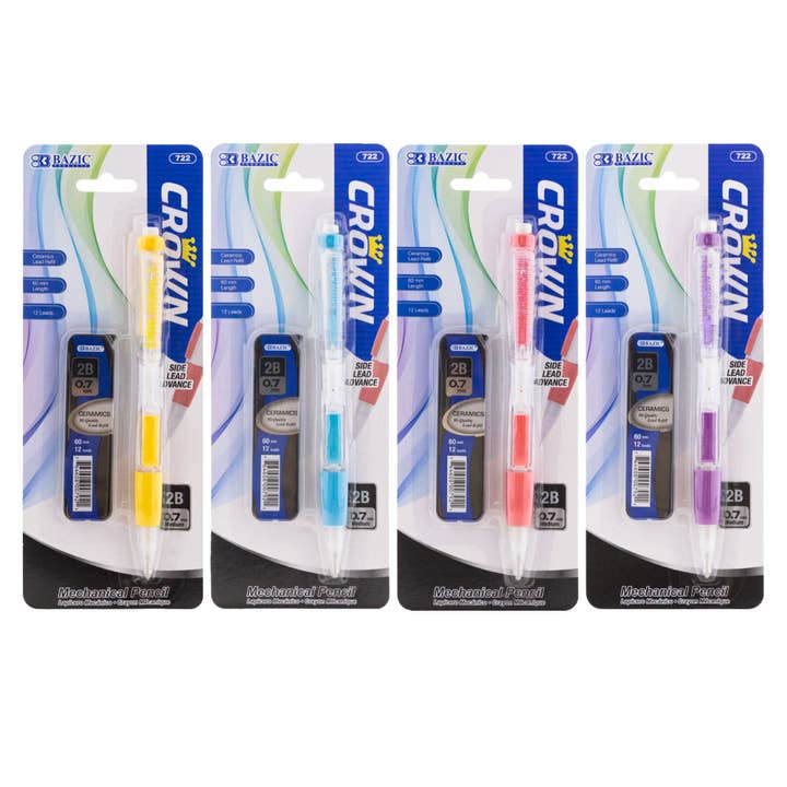 Luna Office Supply - Everyday Essential - Wholesale Pencil - Crown 0.7 mm Mechanical Pencil w/ Ceramics High-Quality Lead