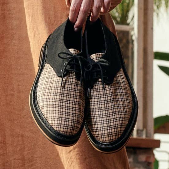 Oxford Coprini Tartan per la vendita all'ingrosso da parte di Insecta Shoes