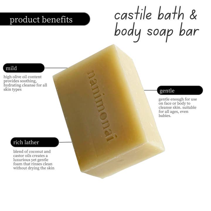 Nanimonai Skincare - Wholesale Bar Soap - Castile Bath & Body Soap Bar2