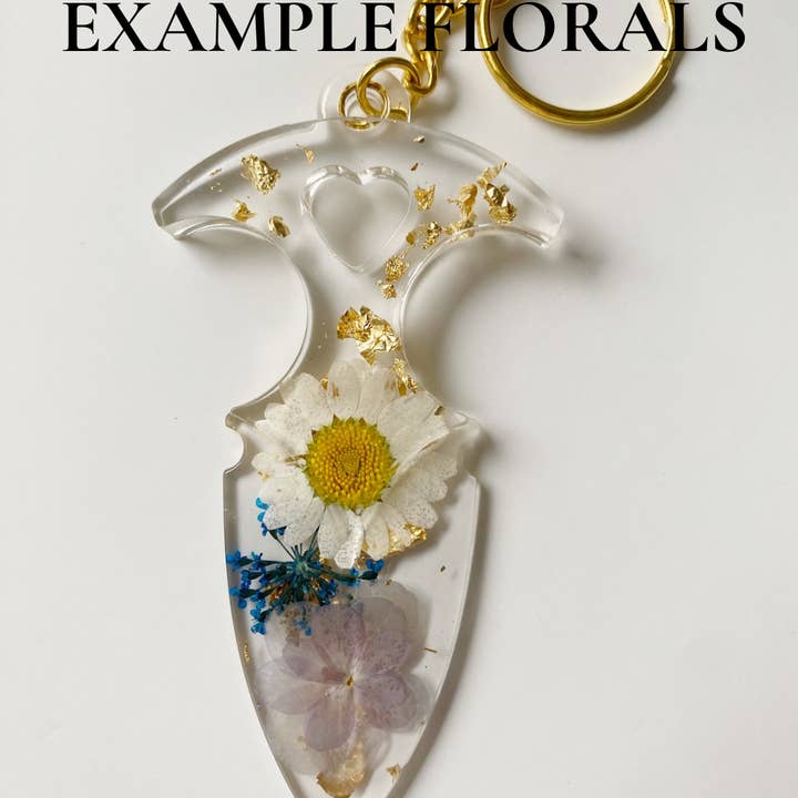 Hold It There – Großhandel Schlüsselanhänger – Unisex – Blumenharz Dolch Schlüsselanhänger4