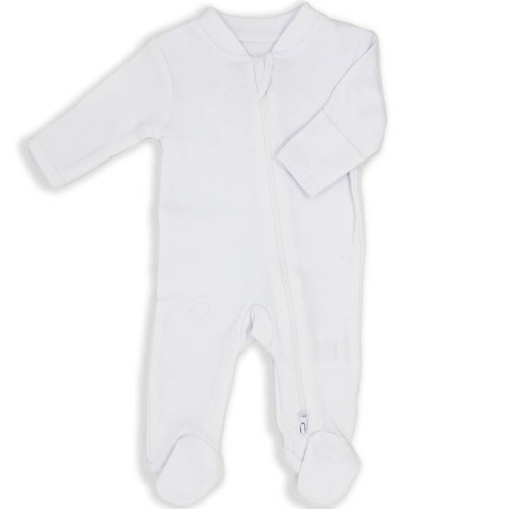 Solid Mitted Cuff Sleepers With 2 Way Zipper for wholesale by Rose Textiles