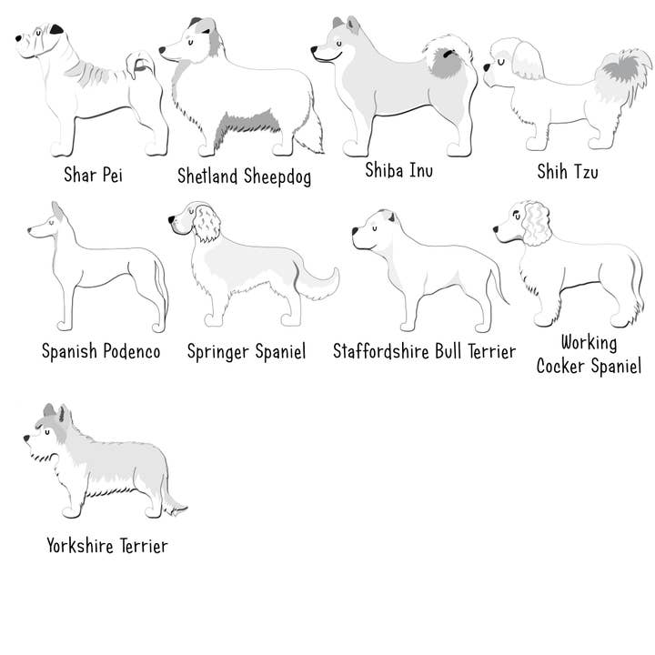 Hoobynoo – Ornamento por atacado – Decoração de Natal de Cachorro em Madeira5