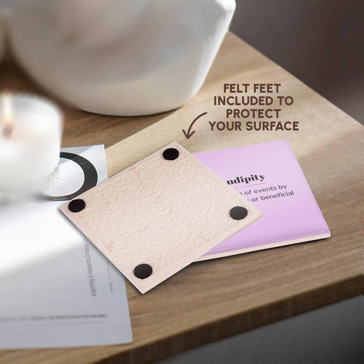 3dRose - Wholesale Coasters - 3dRose, Serendipity and its meaning typography, Coaster3