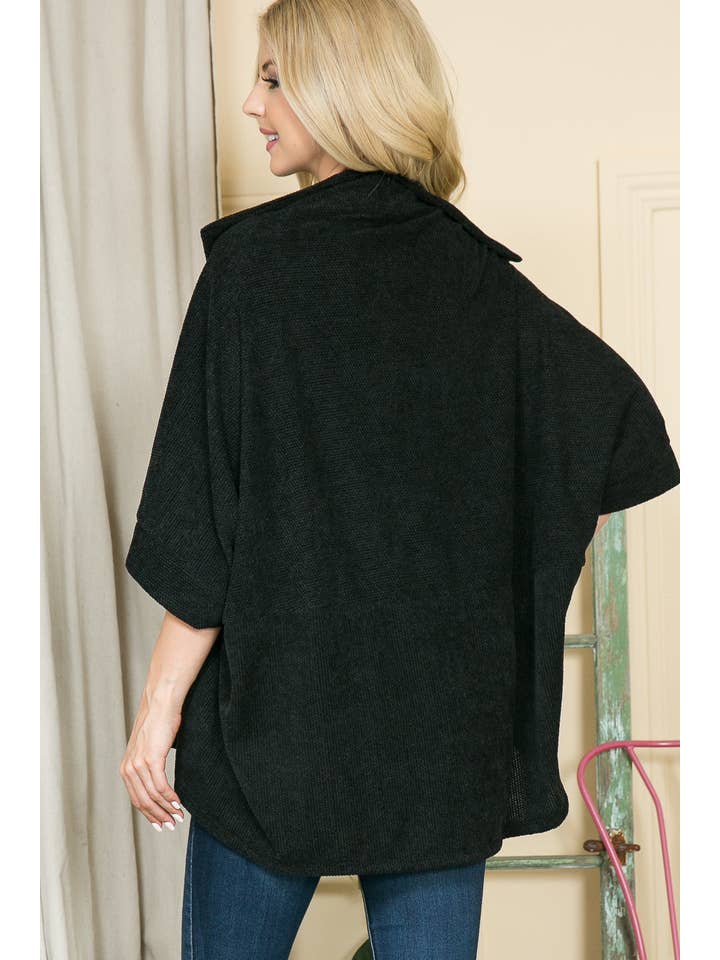 Orange Farm Clothing - Vente Cardigan – femme - Cardigan texturé à col châle, 3 couleurs12