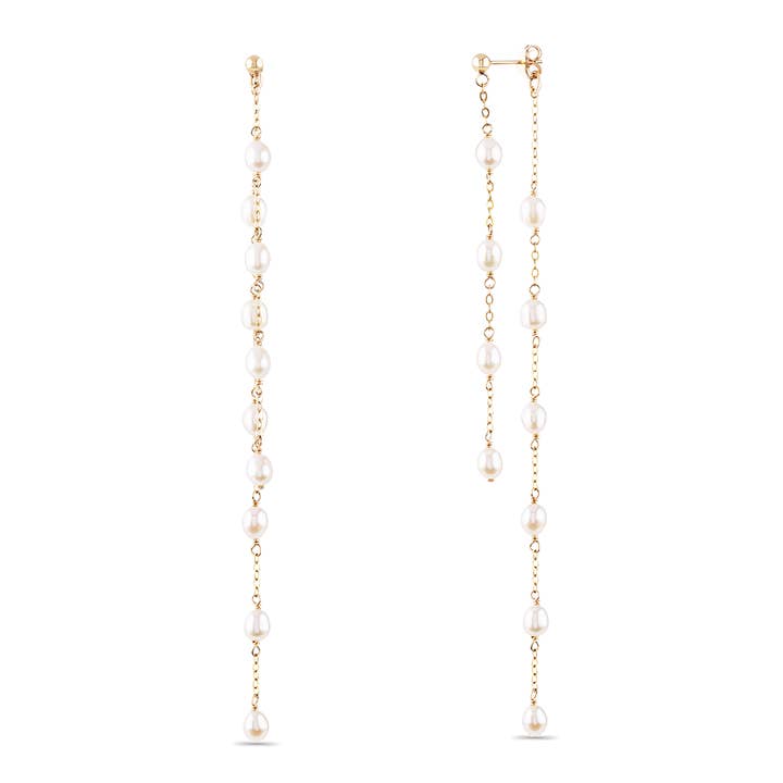 Adrianna - Long earrings wedding for wholesale by PM Atelier