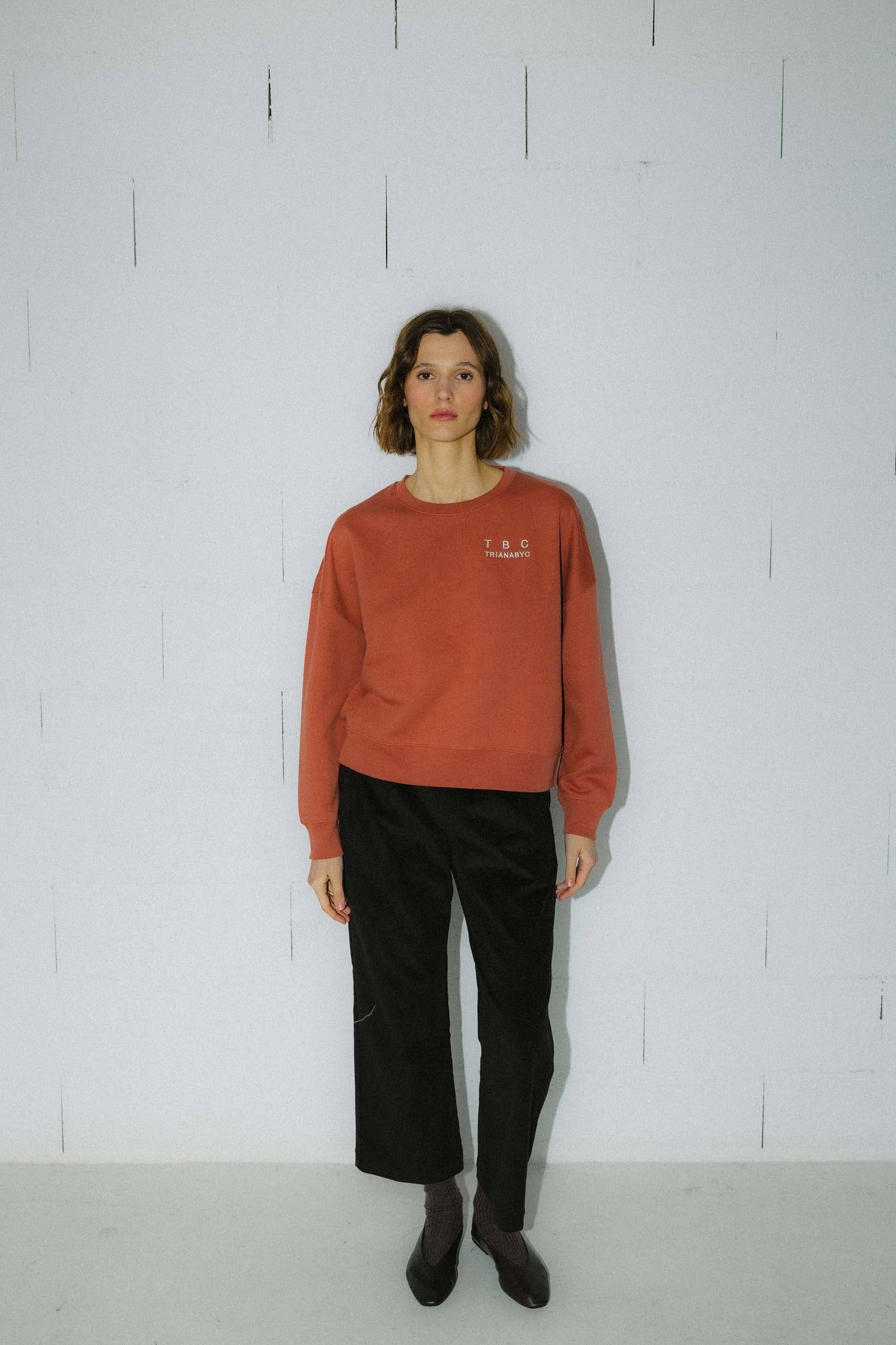 Triana by C – wholesale Sweatshirt – Women's – BIARRITZ VINTAGE EARTH SWEATSHIRT TRIANABYC1