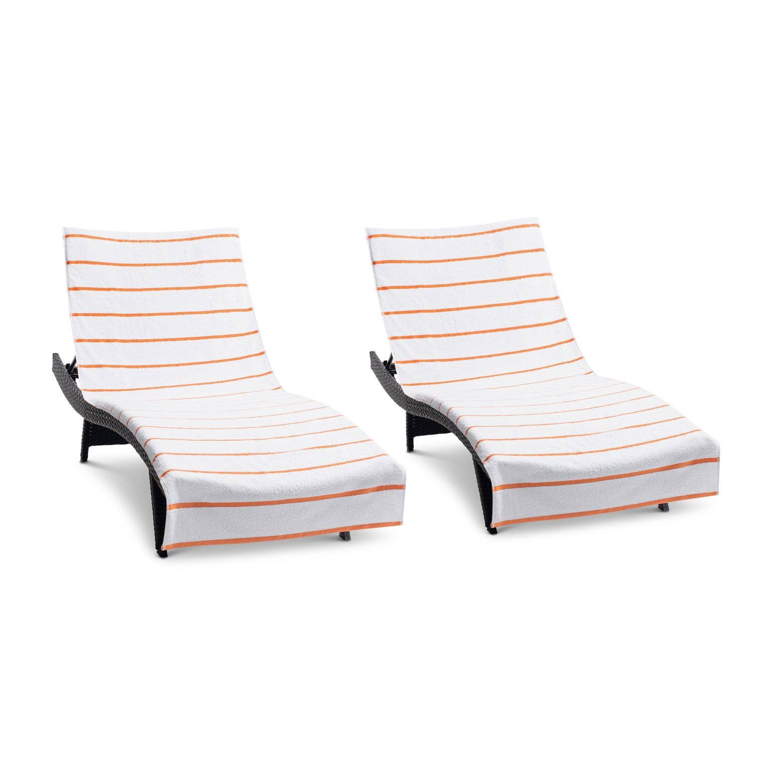 Arkwright Home - Wholesale Beach Towel - 2 Pack of Chaise Lounge Chair Towels, Fitted Pocket54