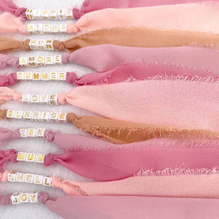 Island Jewels – Engroshandel Flettet armbånd – Bohema armbånd i silkemoselin5