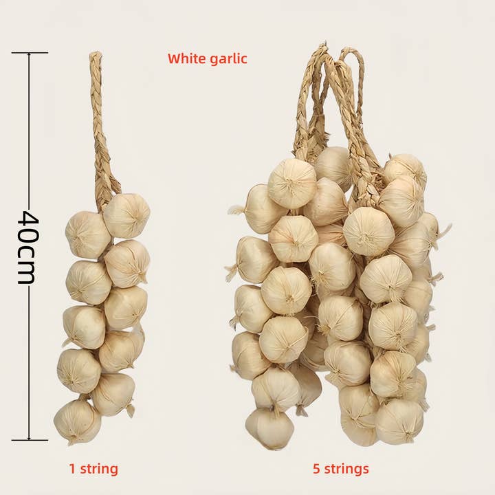 ACNITE(We cover U.S. import duties) - Wholesale Artificial Flowers - Fake garlic chilli strings fall rustic farm decor vegetable