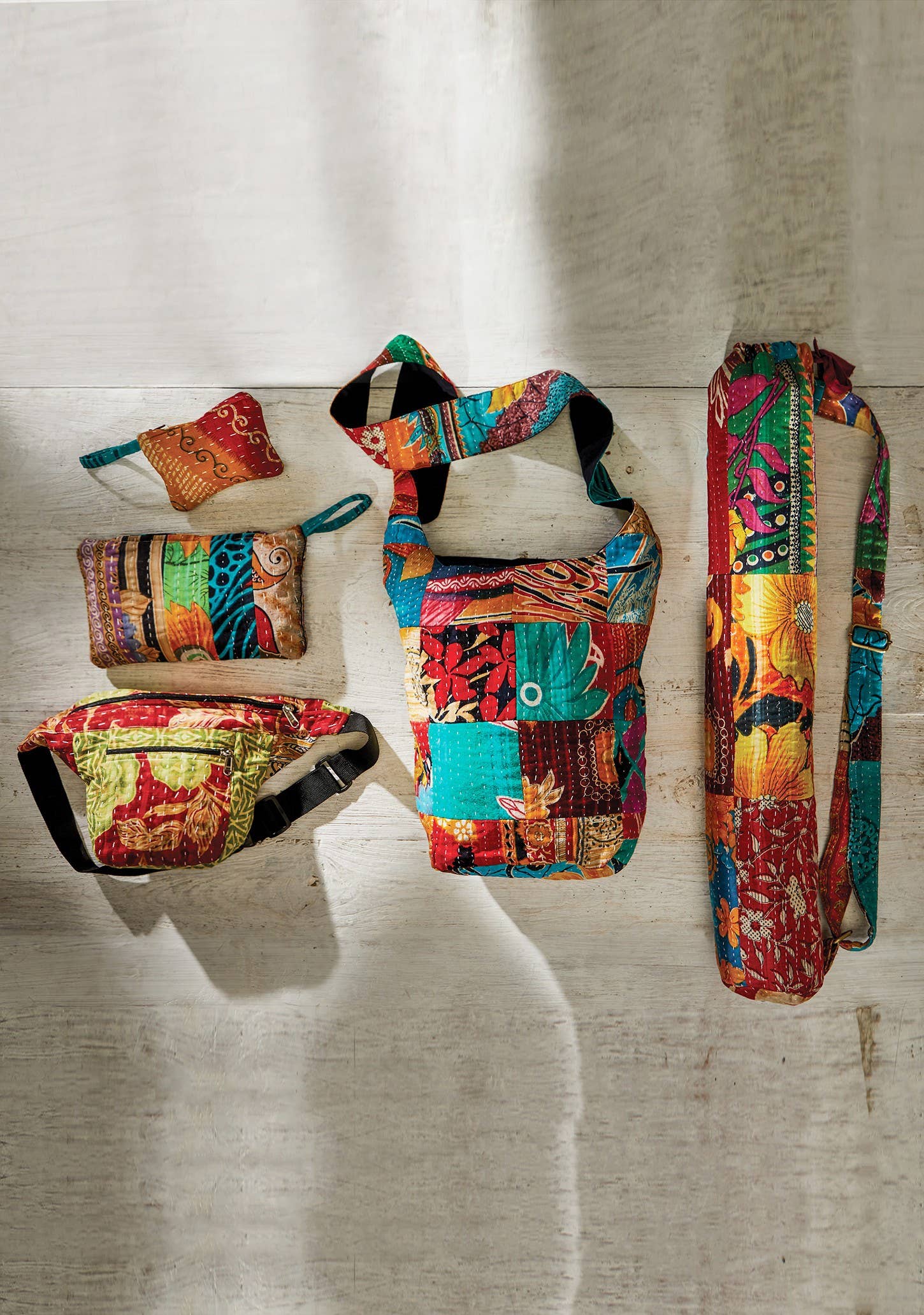 Namaste - Venta al por mayor Bolsa pequeña - Unisex - Monedero Kantha vintage1