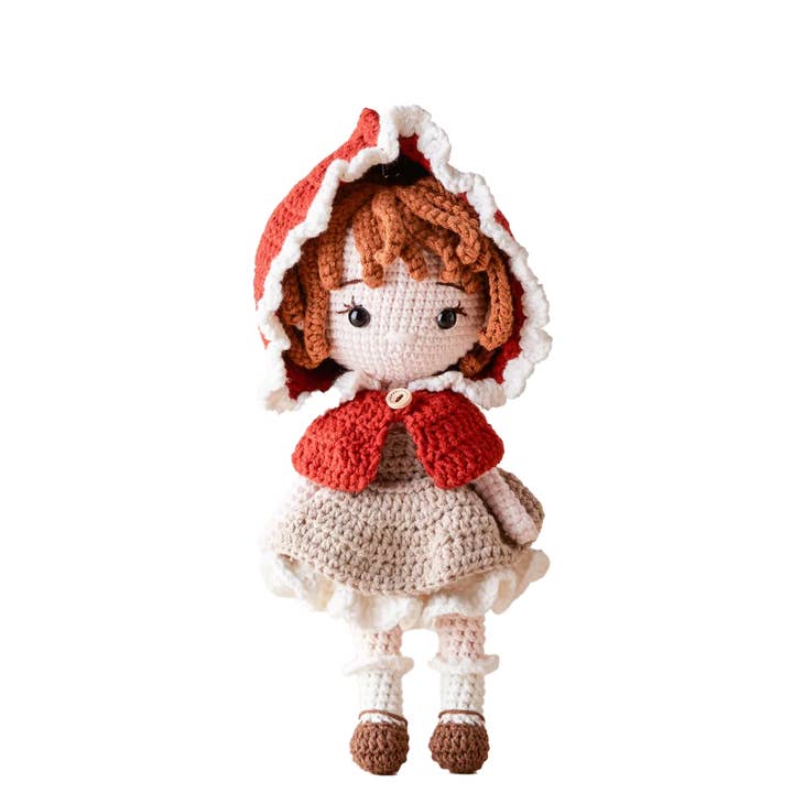 Chaperon rouge - poupée crochetée à la main pour la vente par Giramisu Canada