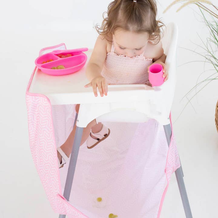 Mumma's Little Helpers - Wholesale Highchair –Baby - High Chair Food Catcher - Rose Pink1