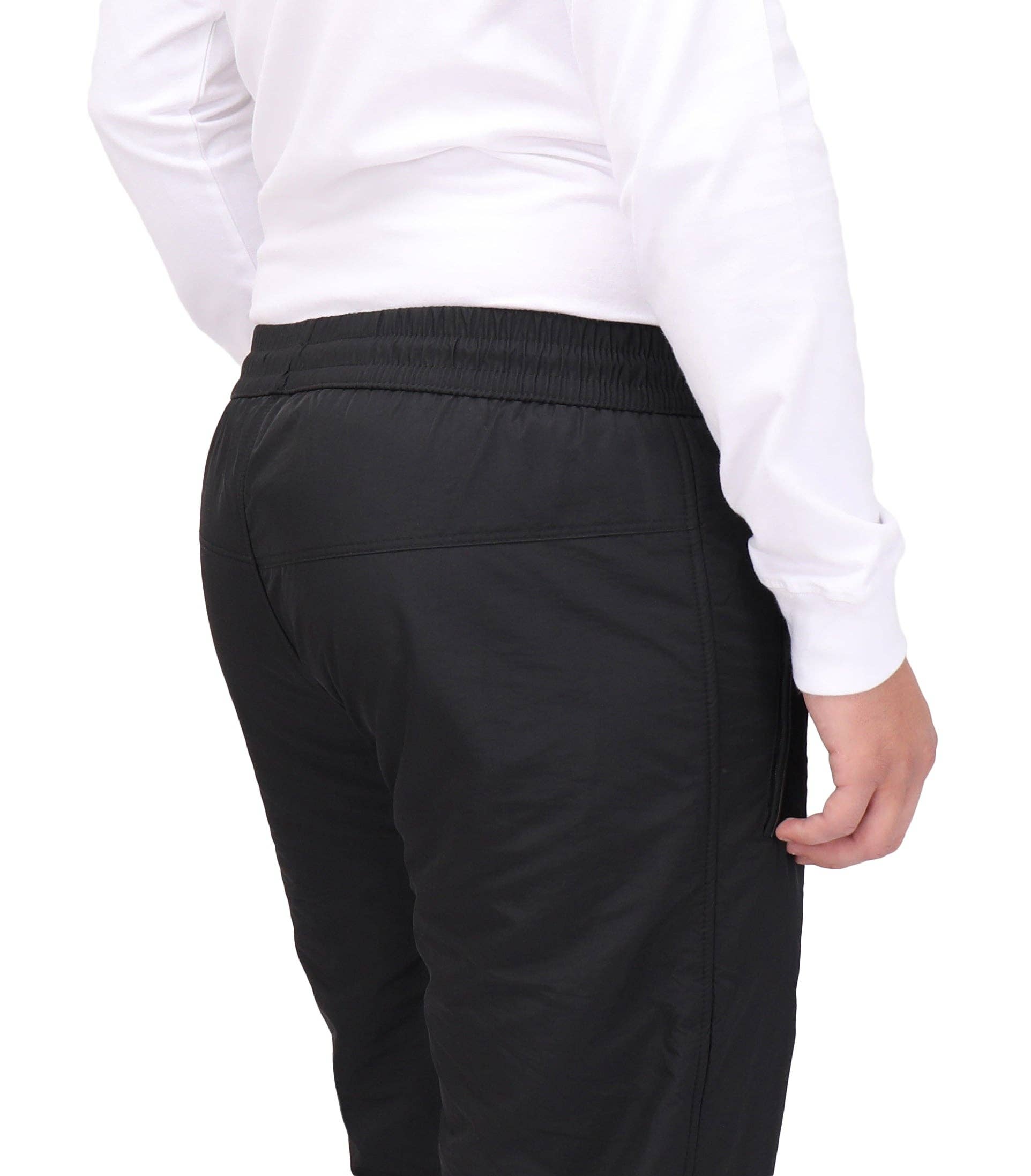 Black Insulated Fleece - Lined Water Resistant Snow Pants - TALL for wholesale on Faire2