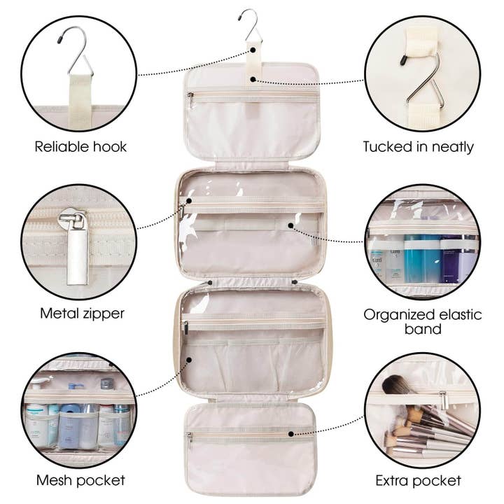 wandf - Wholesale Toiletry Bag - Women's - Large Capacity Waterproof Hanging Toiletry Bag Travel Bag12