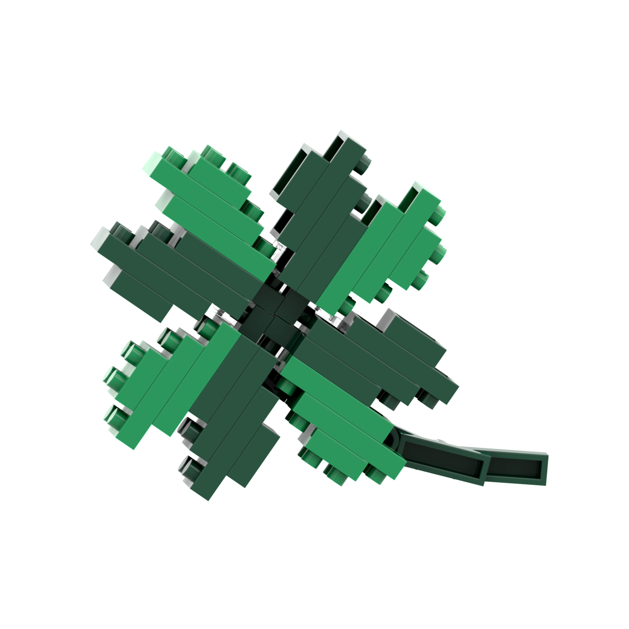 Brixies – wholesale Byggsats - Barn – BRIXIES klöverblad vykort3