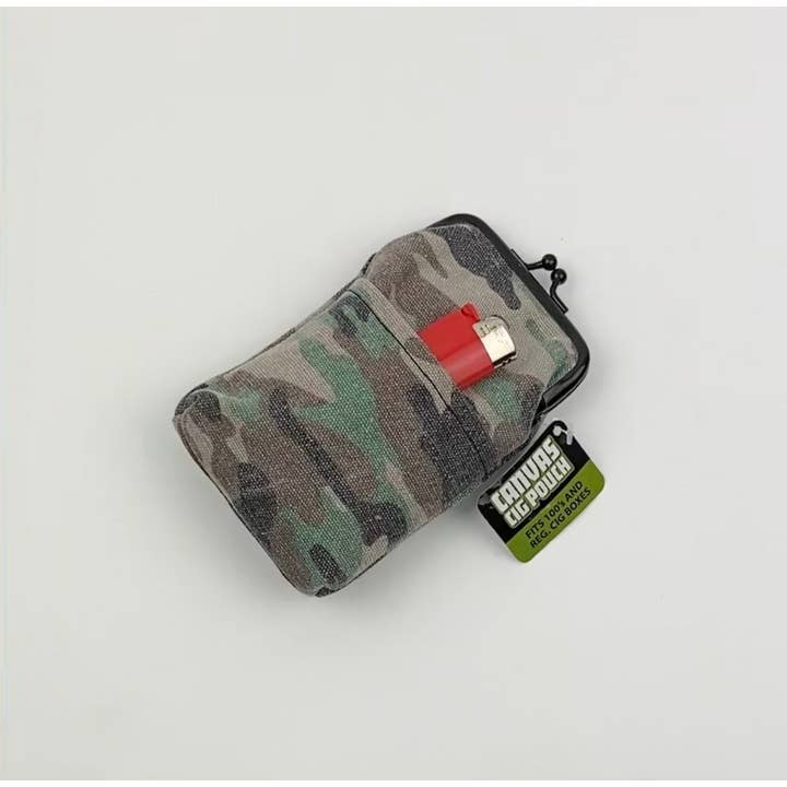 Novelty Closeout - Wholesale Humidor/Cigar Accessory - Smokezilla Canvas Cigarette Pouch Assortment- 8/Pack