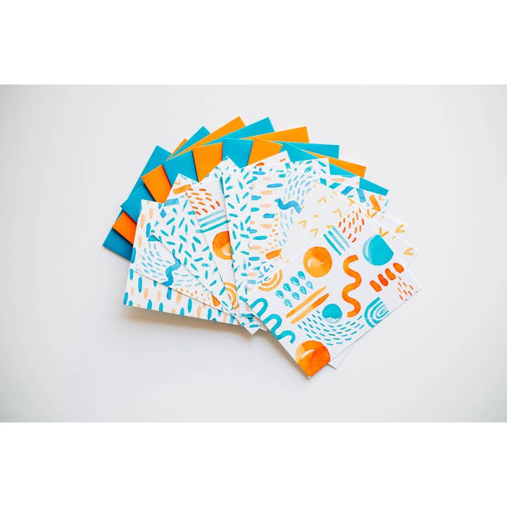 Lot de 10 mini cartes Catch a Wave pour la vente par Lucky Dog Design Co.