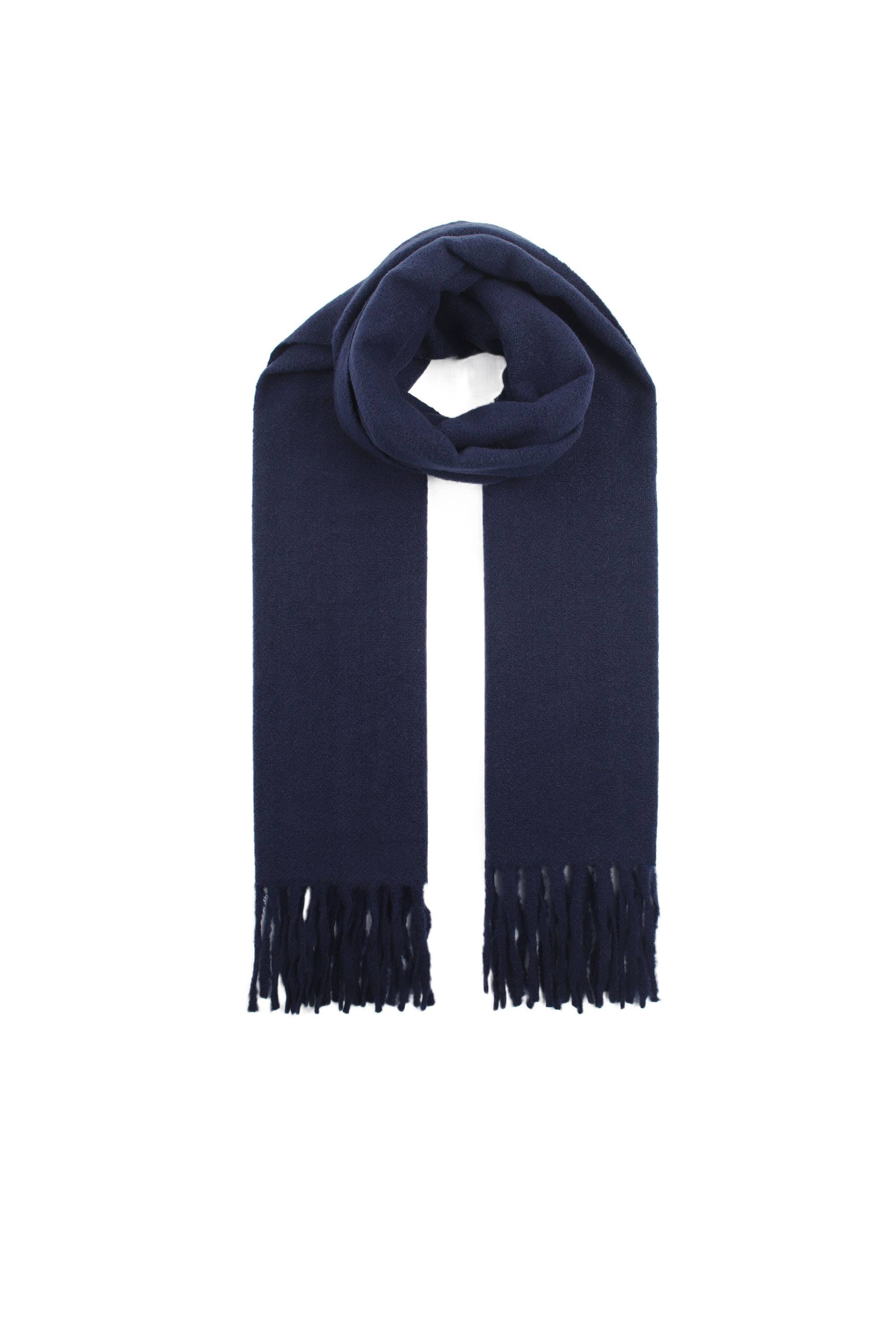 PHANIE MODE - Wholesale Scarf - Women's - E-09355 Women's plain scarf with fringes – Soft & elegant20
