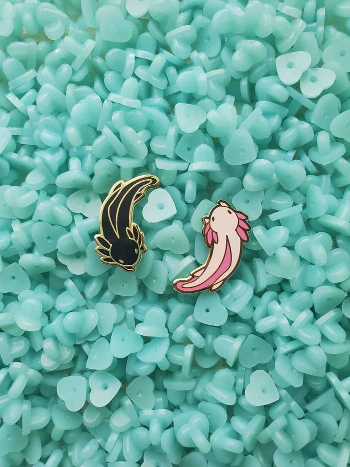 Axolotl Koi Enamel Pin Set for wholesale by Mezamizu