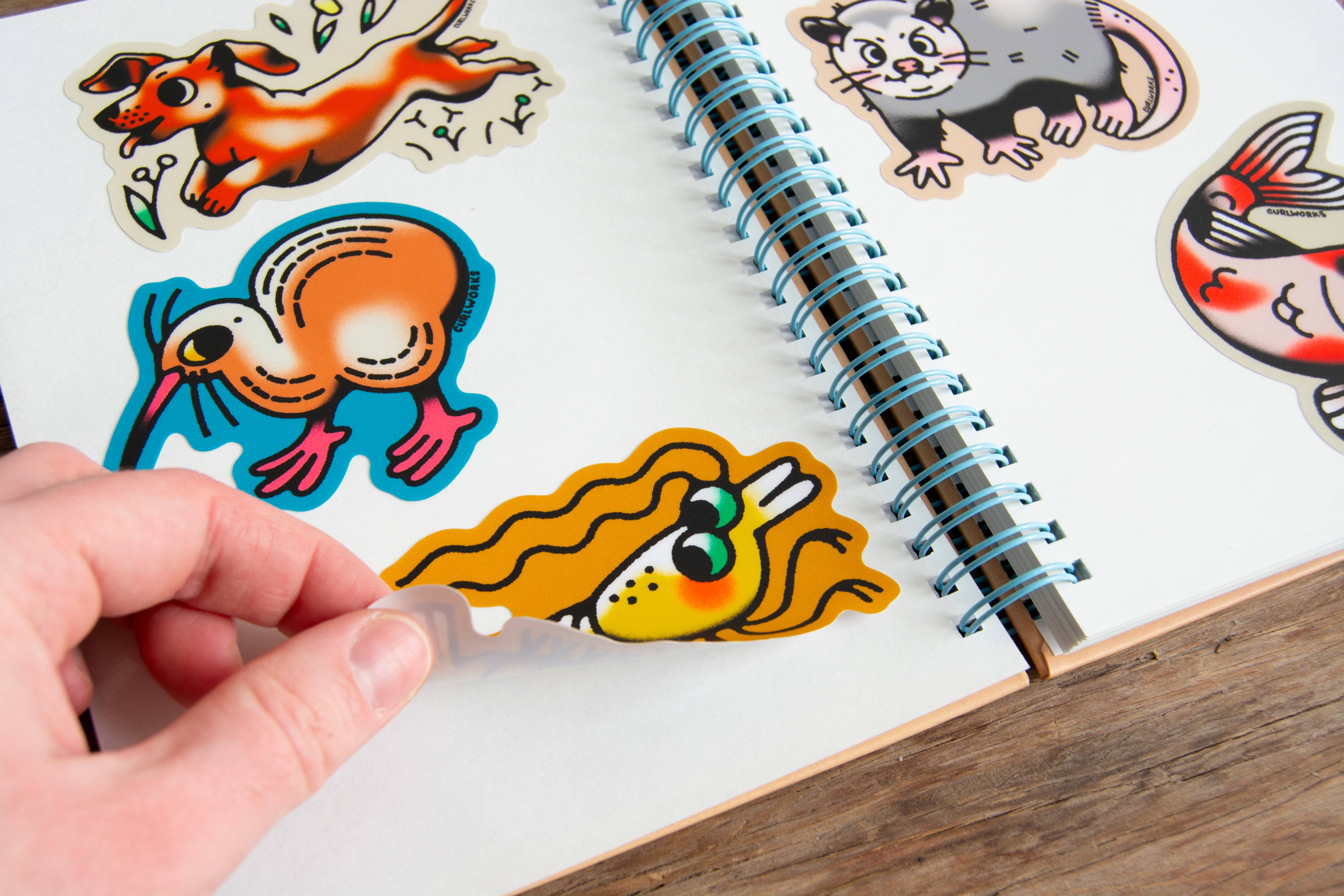 Curlworks - Wholesale Sticker - Menagerie Hardcover Sticker Collecting Book1