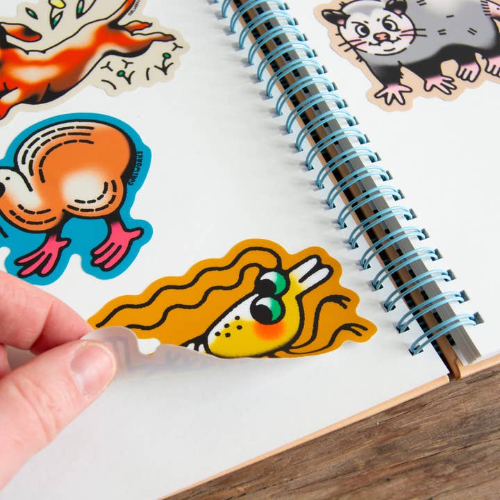 Curlworks - Wholesale Sticker - Menagerie Hardcover Sticker Collecting Book1