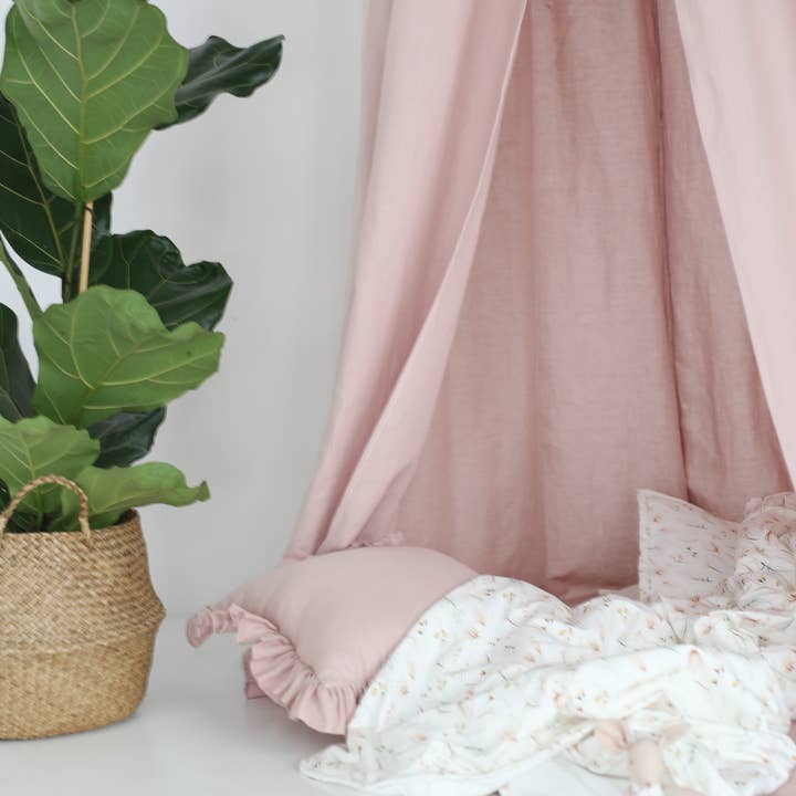BABYLY - Wholesale Bed Canopy - Kids & Baby - linen canopy/ linen baldachin (3 colours)
