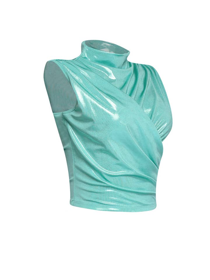 K Too - Wholesale Lounge top – Women's - Slinky foiled sleeveless top1