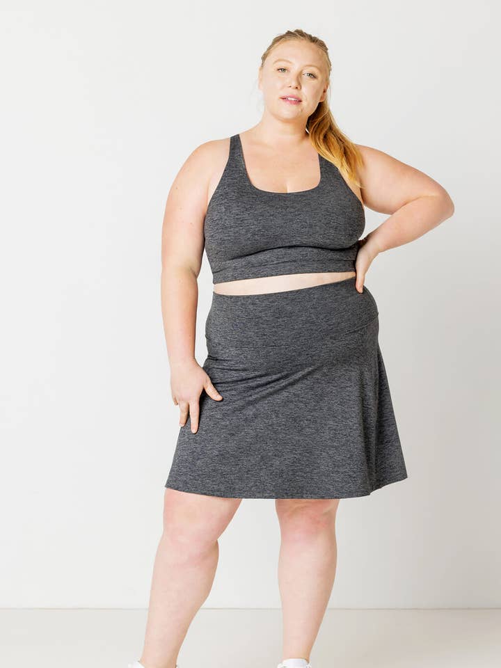 SuperSoft Skort - Heather Gray for wholesale by Superfit Hero