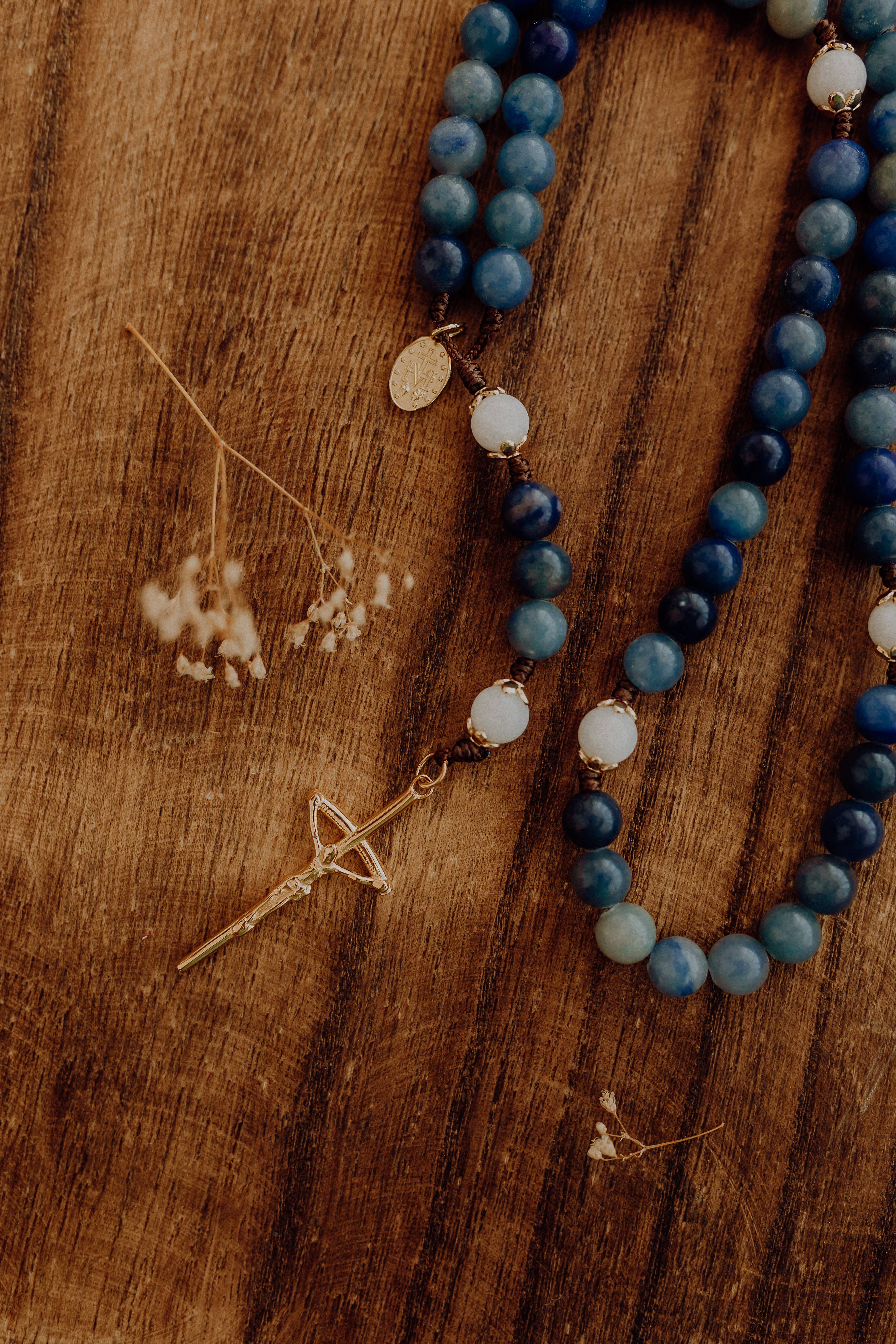 Abundantly Yours - Wholesale Prayer Beads Necklace - Mary, Mother of God Rosary | Catholic Rosary1