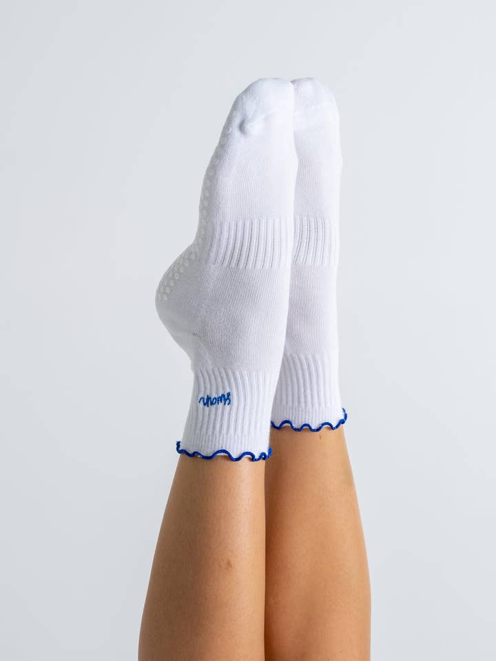 Reformer Loops - Wholesale Socks - Women's - Ruffle Socks - Swan1