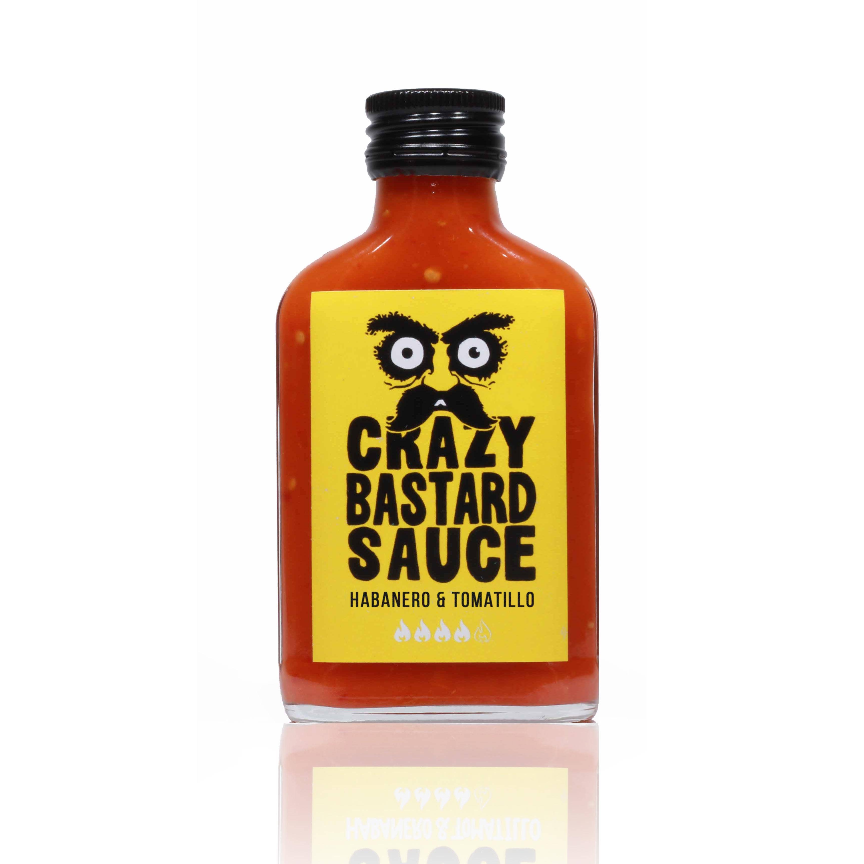 CBS Foods GmbH (Crazy Bastard Sauce) - Wholesale Hot Sauce - Habanero & Tomatillo 100ml Hot Sauce