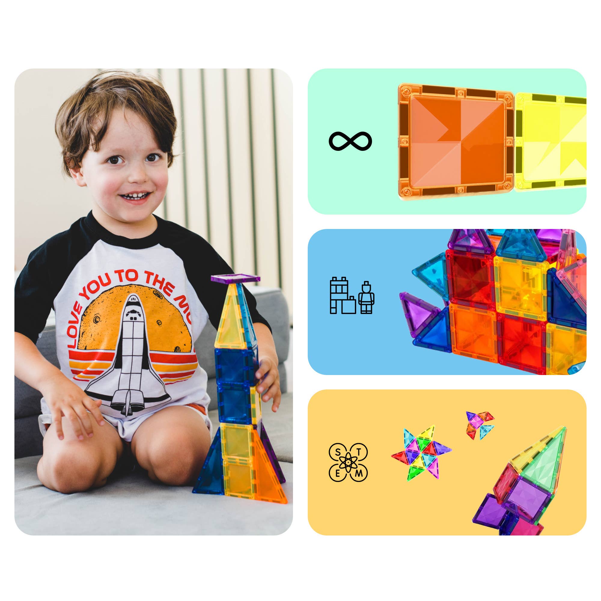 PicassoTiles - Wholesale Building Set - Kids - PicassoTiles 30pc Travel Size Magnetic Tile Building Set6