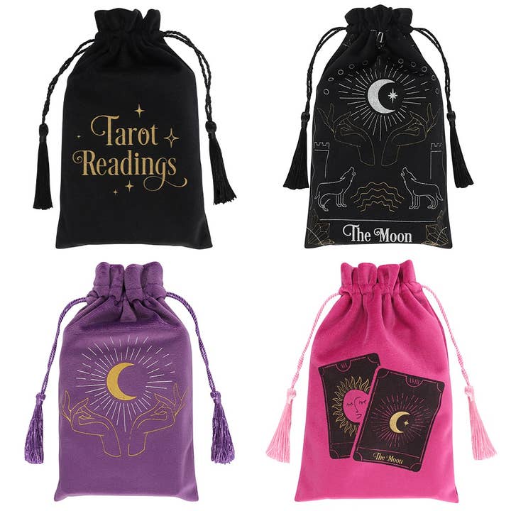 Something Different Wholesale - Wholesale Drawstring Bag - Unisex - The Fortune Teller Drawstring Pouch Bundle