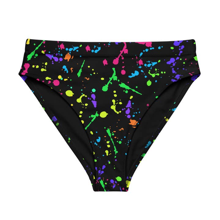 Elektrische Tinte Hochgeschnittene Sport-Bikinihose für den Großhandel von Goth Cloth Co.