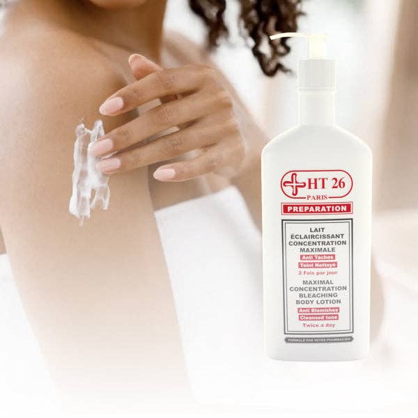 HT26 Paris USA - Wholesale Body Cream/Lotion - HT26 Preparation Maximal concentration bleaching body lotion / Lait éclaircissant concentration maximale